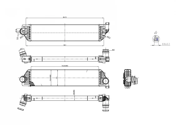 CHLADIČ VZDUCHU OPEL MOVANO B 10- HART 618138