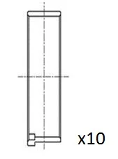 Ojniční ložisko FAI AutoParts BB2075-STD
