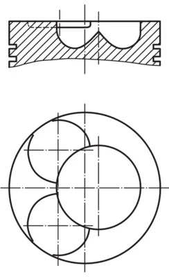 Píst MAHLE 0280702