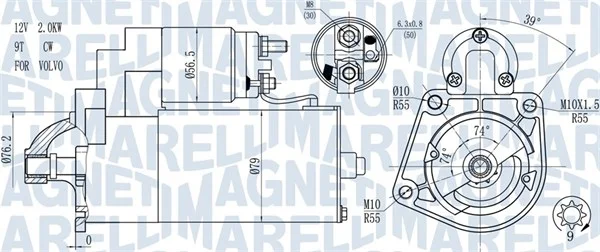 Startér MAGNETI MARELLI 063721271010