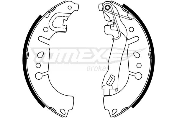 Sada brzdových čelistí Tomex Brakes TX23-37 – OE 77367099