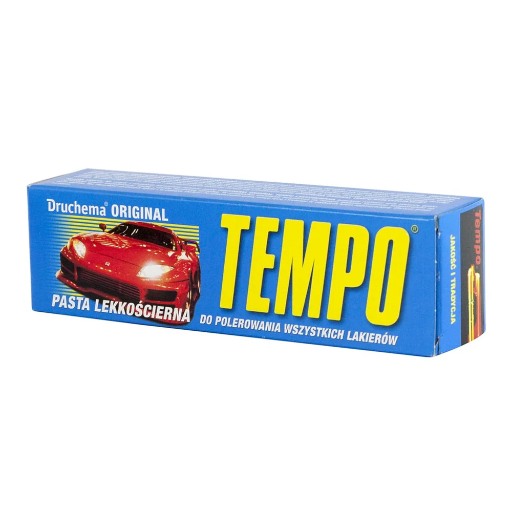 ORIGINAL TEMPO pasta na staré autolaky – je krémovitá jemně abrazivní pasta /120g Druchema E0241 ORIGINAL TEMPO pasta na staré autolaky – je krémovitá jemně abrazivní pasta /120g Druchema E0241