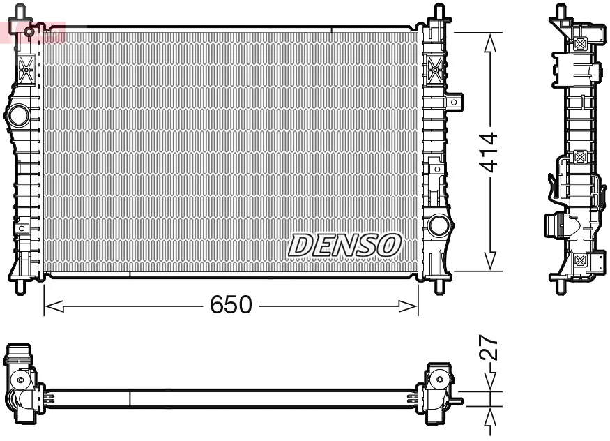 Chladič, chlazení motoru DENSO DRM21104 Chladič, chlazení motoru DENSO DRM21104