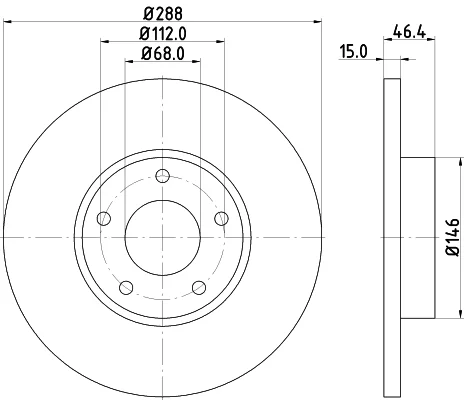Brzdové kotouče Starline PB1193 Brzdové kotouče Starline PB1193
