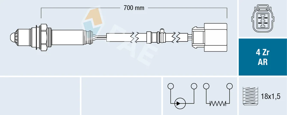 Lambda sonda FAE 75609 Lambda sonda FAE 75609