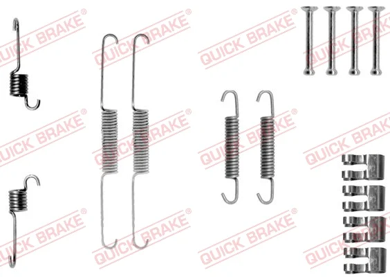 Sada příslušenství, brzdové čelisti QUICK BRAKE 105-0763 Sada příslušenství, brzdové čelisti QUICK BRAKE 105-0763