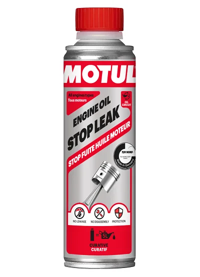 Aditiva, zabránění ztráty oleje ENGINE OIL STOP LEAK 300ml MOTUL 110750 Aditiva, zabránění ztráty oleje ENGINE OIL STOP LEAK 300ml MOTUL 110750