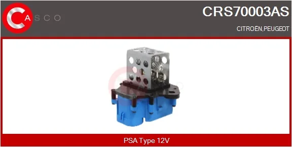 Předřadný odpor, elektromotor-ventilátor chladiče CASCO CRS70003AS