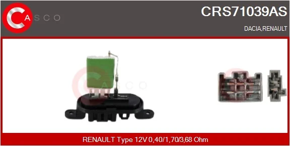 Odpor, vnitřní tlakový ventilátor CASCO CRS71039AS Odpor, vnitřní tlakový ventilátor CASCO CRS71039AS