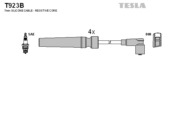 Sada kabelů pro zapalování TESLA T923B – OE 96450249