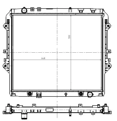 Chladič, chlazení motoru NRF 550032