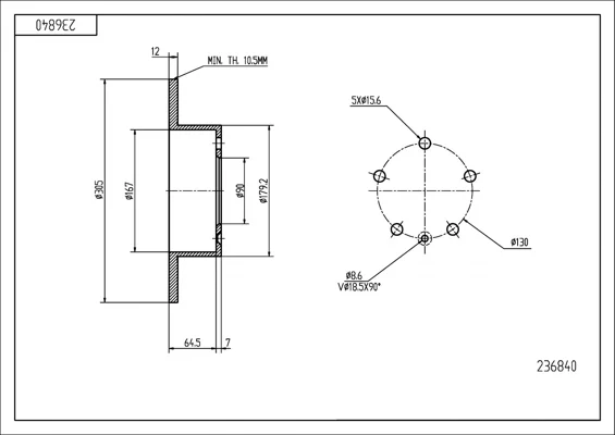 BRZ.KOTOUČ /Z/MASTER 2.3DT 10- HART 236840 BRZ.KOTOUČ /Z/MASTER 2.3DT 10- HART 236840