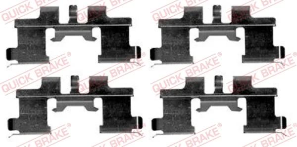 Sada prislusenstvi, oblozeni kotoucove brzdy QUICK BRAKE 109-1677 Sada prislusenstvi, oblozeni kotoucove brzdy QUICK BRAKE 109-1677