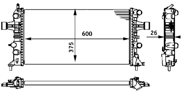 Chladič, chlazení motoru MAHLE CR237000S
