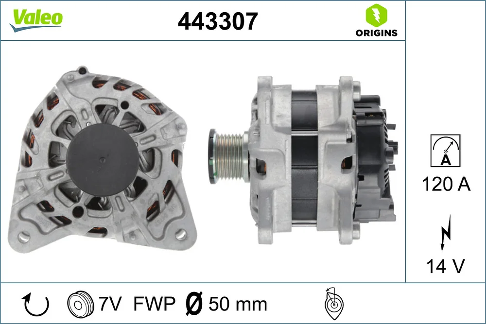 Alternátor VALEO 443307