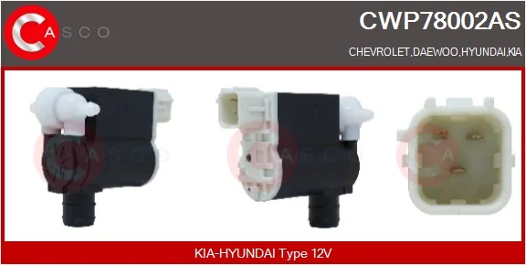 Vodní čerpadlo ostřikovače, čistění skel CASCO CWP78002AS
