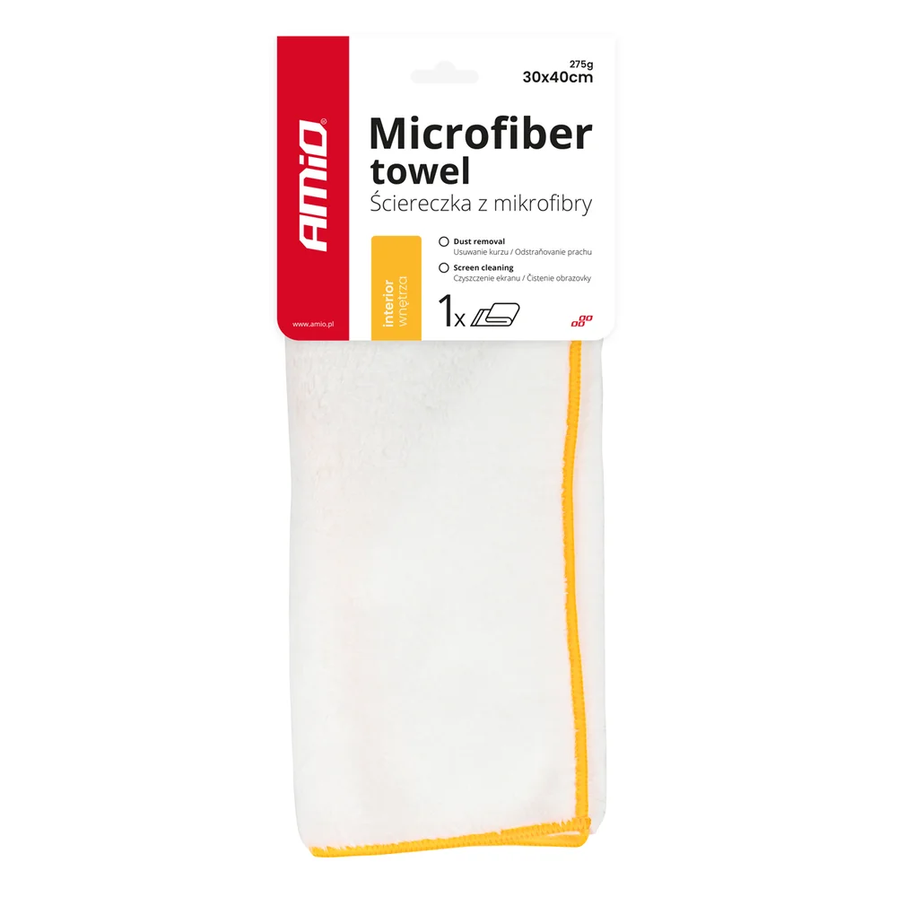 Utěrka z mikrovlákna 30x40cm 275g AMIO-03739 Utěrka z mikrovlákna 30x40cm 275g AMIO-03739