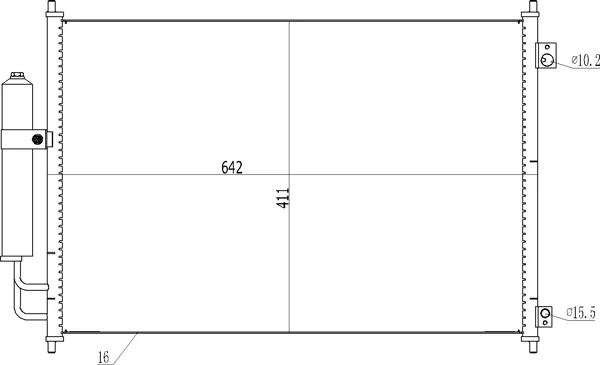 CHLADIČ KLIMATIZ.X-TRAIL 07- HART 614532 – OE 92100-JG000