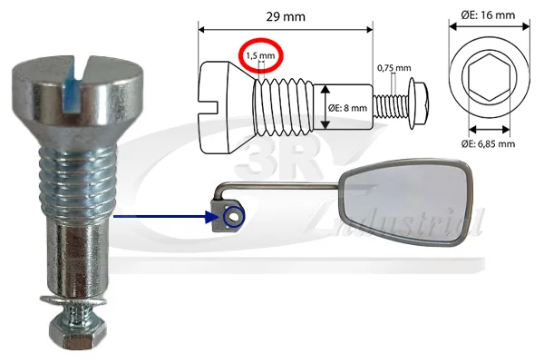 Montážní sada, venkovní zrcátka 3RG 90266