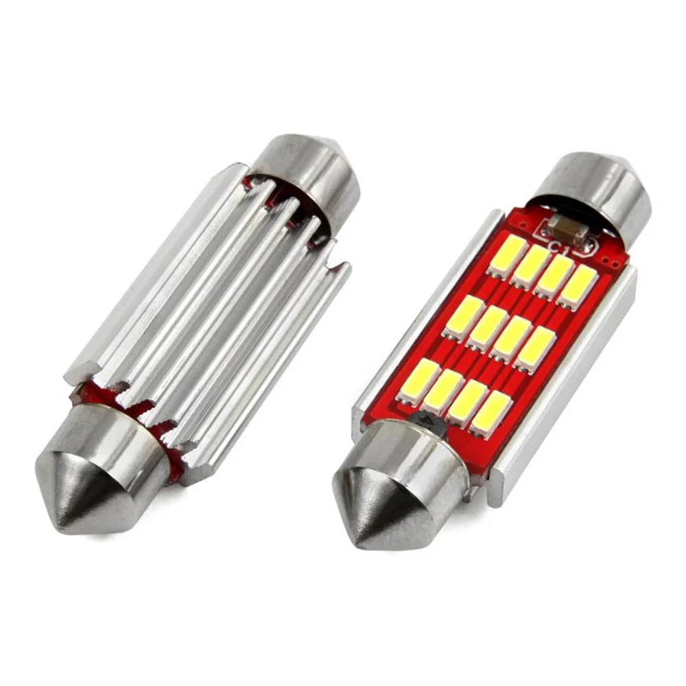 LED CANBUS 4014 12SMD Festoon C5W C10W C3W 41mm White 12V/24V AMIO 01291 - Obrázek 2