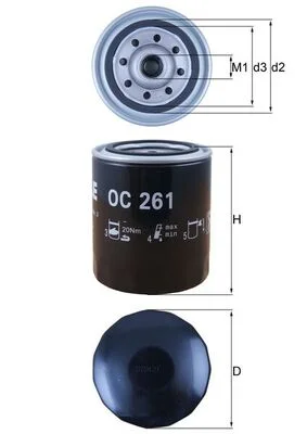 Olejový filtr KNECHT OC261