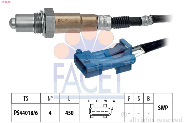 Lambda sonda FACET 10.8078 Lambda sonda FACET 10.8078