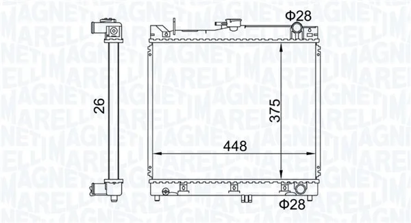 Chladič, chlazení motoru MAGNETI MARELLI 350213192700