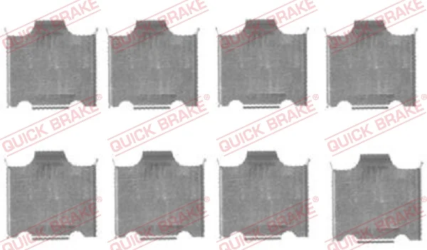 Sada prislusenstvi, oblozeni kotoucove brzdy QUICK BRAKE 109-1718