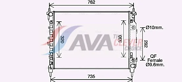 Chladič, chlazení motoru AVA Clever Choice CT2067 Chladič, chlazení motoru AVA Clever Choice CT2067