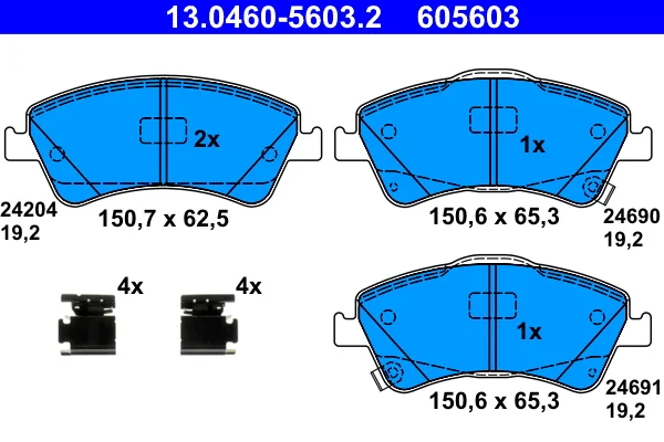 Brzdové destičky Starline BDS551