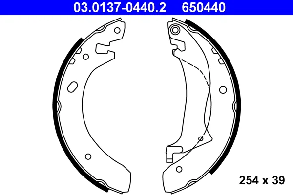 Brzdové čelisti Starline BC07510 Brzdové čelisti Starline BC07510