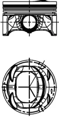Píst KOLBENSCHMIDT 40477600 Píst KOLBENSCHMIDT 40477600
