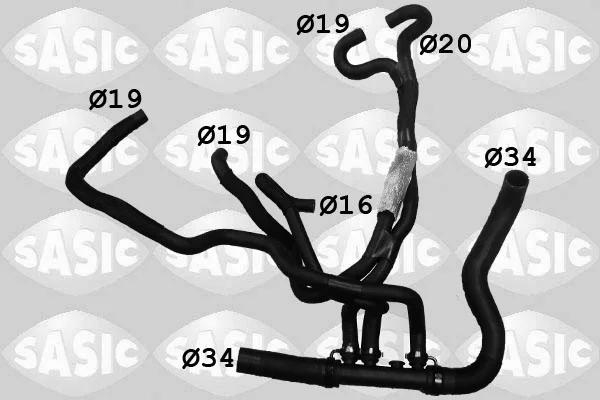 Hadice chladiče SASIC 3404111 – OE 215030038R