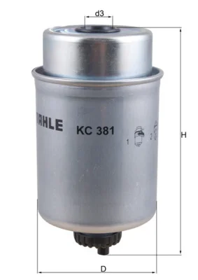 Palivový filtr MAHLE KC381