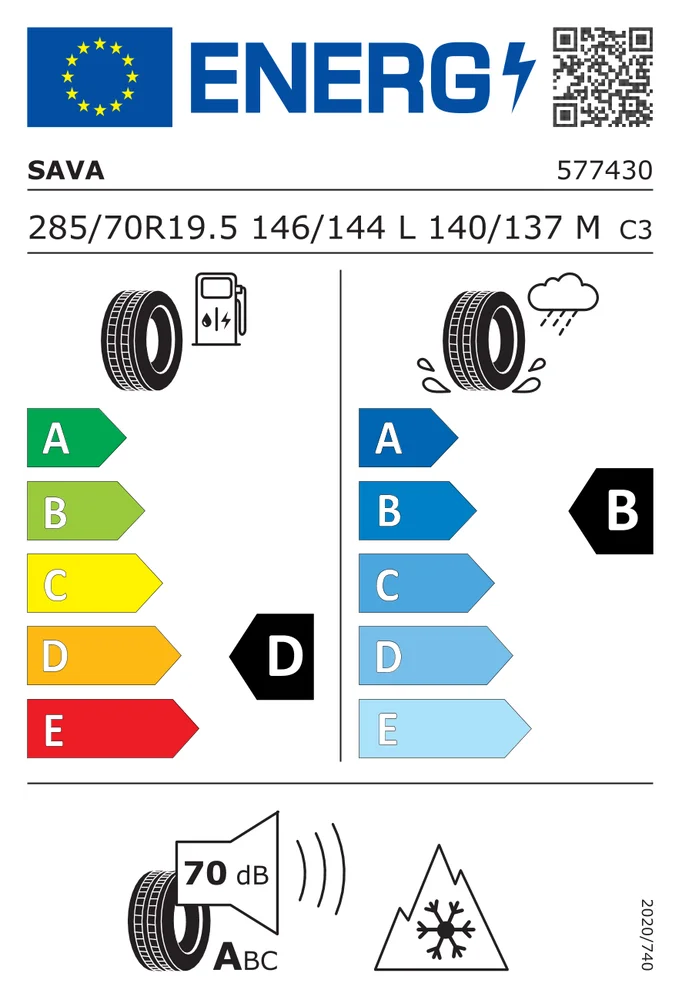 285/70R19.5 CSA AA3 M+S SAVA 285/70R19.5CSAAA3M+S 285/70R19.5 CSA AA3 M+S SAVA 285/70R19.5CSAAA3M+S