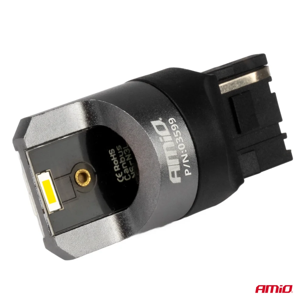 LED CANBUS PRO series 7440 W21W 2x1860SMD White 12/24V FULL CANBUS AMIO-03599 - Obrázek 3