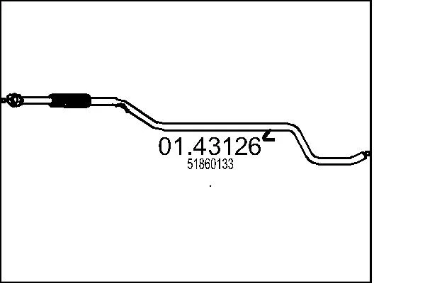 Výfuková trubka MTS 01.43126 – OE 51860133