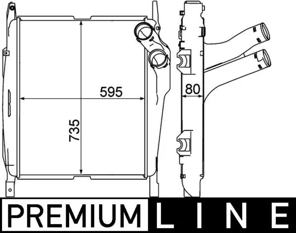 Chladič turba MAHLE CI270000P Chladič turba MAHLE CI270000P