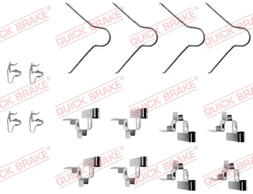 Sada prislusenstvi, oblozeni kotoucove brzdy QUICK BRAKE 109-1030