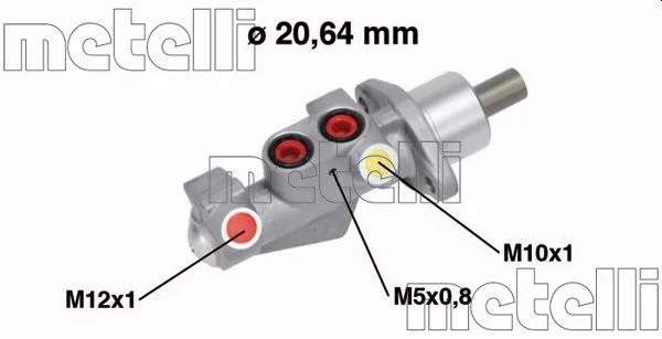Hlavní brzdový válec METELLI 05-0750 – OE 7701209642 Hlavní brzdový válec METELLI 05-0750 – OE 7701209642